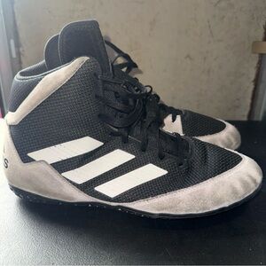 Adidas Men's Black and White Athletic Shoes
